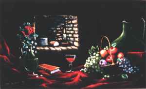 Nature morte sur velours